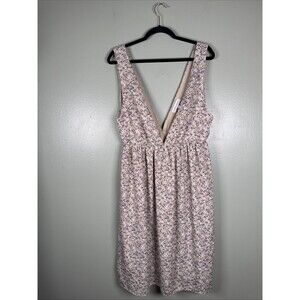 Piper & Scoot Floral‎ Boho Dainty Dress With Deep V On Both Sides Women’s Size L
